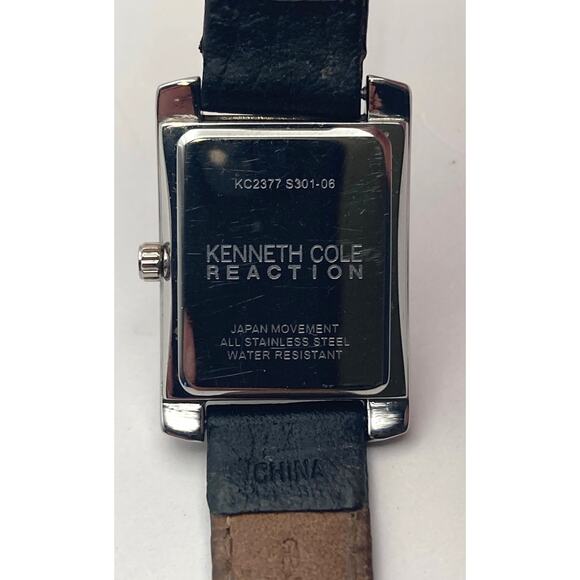 Kenneth Cole Reaction Women's Watch 22mm - Adjustable Leather Band - New Battery - Picture 3 of 10